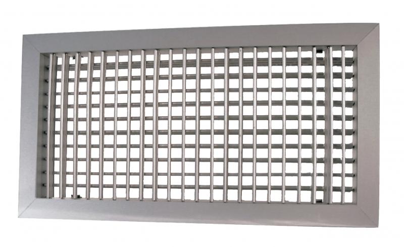 Grille De Soufflage Reprise Ailettes Orient Dble D Flec Blanc D